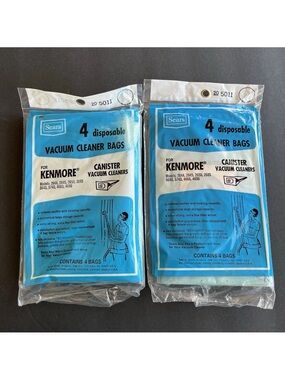 8 Sears Kenmore Vacuum Cleaner Bags For Canisters Disposable New USA